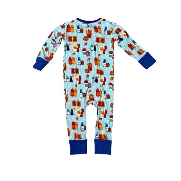 Little Bum Bums Bamboo Love at First Bite Romper Zippy 18-24 months Foodie - Picture 5 of 6